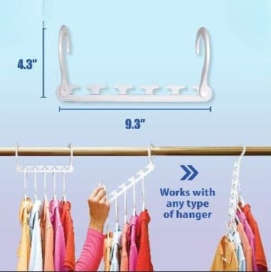 Pack Of 8 Wonder Hanger, Multifunctional Magic Hangers, Plastic Scarf Cabinet Storage Hangers For Clothes, Multi Port Clothing Rack, Clothes Closet Organizer Pack Of 8 Wonder Hanger, Multifunctional Magic Hangers, Plastic Scarf Cabinet Storage Hangers For Clothes, Multi Port Clothing Rack, Clothes Closet Organizer
